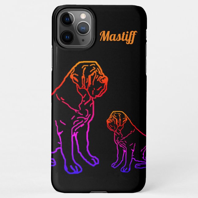 Capa Para iPhone Mastiff Pilou  (Verso)