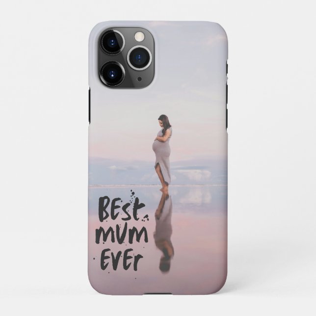 Capa Para iPhone Melhor Mãe Moderna de Fotografias Personalizada Nu (Verso)