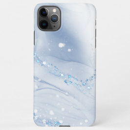Capa Para iPhone Modern Stone Dusty Blue Marble