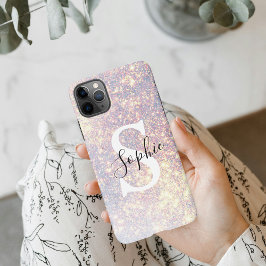 Capa Para iPhone Moderno brilho | Personal Inicial Girly iP