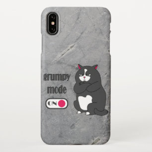 Capa Para iPhone Modo rabugento em gato gordo engraçado