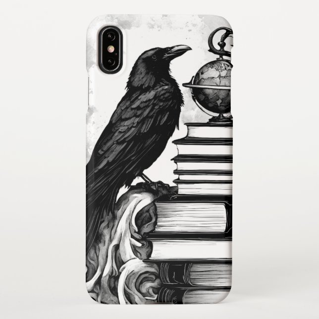 Capa Para iPhone Moon Raven (Verso)