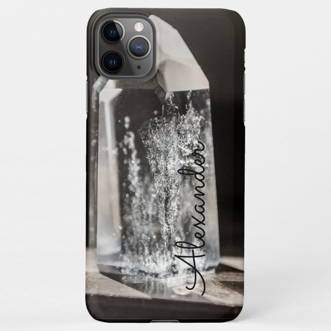 Capa Para iPhone Nome do Adição de Bruxa Cristal Personalizada (Verso)