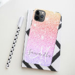 Capa Para iPhone Nome Personalizado de Miniaturas Coloridas Moderna<br><div class="desc">Nome Personalizado de Miniaturas Coloridas Modernas</div>