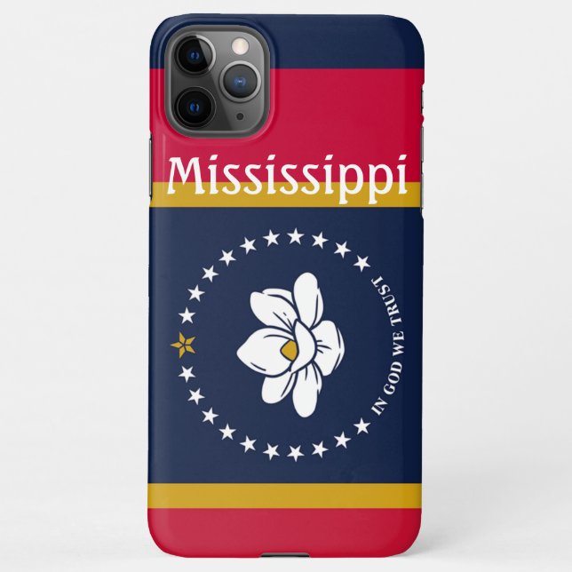 Capa Para iPhone Nova bandeira do Mississippi 2020 (Verso)