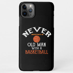 Capa Para iPhone Nunca Subestime Um Velho Com Basquete