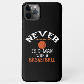 Capa Para iPhone Nunca Subestime Um Velho Com Basquete