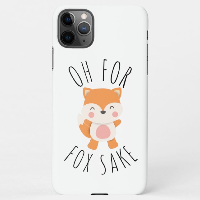 Capa Para iPhone Oh para Fox Sake (Verso)