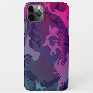Capa Para iPhone ORÇAMENTO DA Camoflaule CAMO Púrpura Personalizado