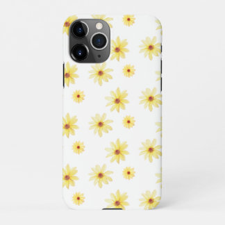 Capa Para iPhone Padrão de flor da dália amarela