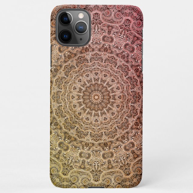Capa Para iPhone Padrão de Mandala (Verso)