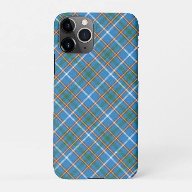 Capa Para iPhone Padrão de Xadrez de Bain Clan Tartan (Verso)