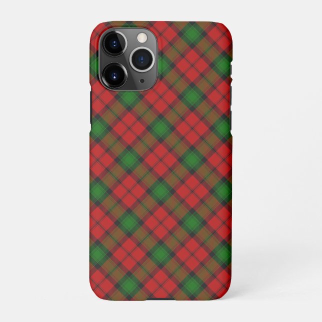 Capa Para iPhone Padrão de Xadrez Kerr Clain Tartan (Verso)