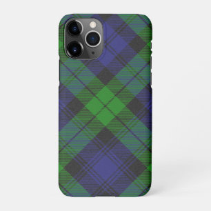 Capa Para iPhone Padrão Escocês da Xadrez Tartan Black Watch