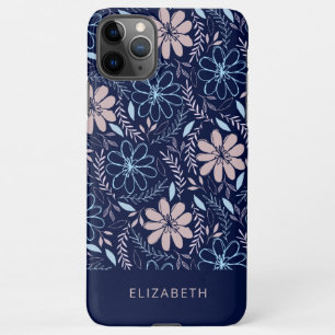 Capa Para iPhone Padrão floral de rabisco