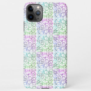 Capa Para iPhone Padrão Geométrico de abstrato   Tilados e filtrado