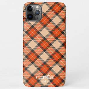 Capa Para iPhone Padrão Personalizado de Outono Pumpkin Laranja Mar