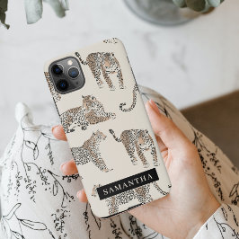 Capa Para iPhone Padrões Selvagem de Animais Selvagens de Leopardo