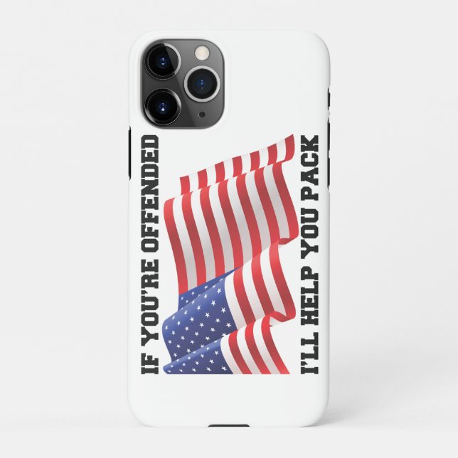 Capa Para iPhone Patriota Americano (Verso)