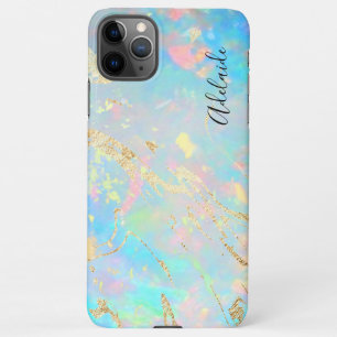 Capa Para iPhone Pedra opal holográfica FAUX