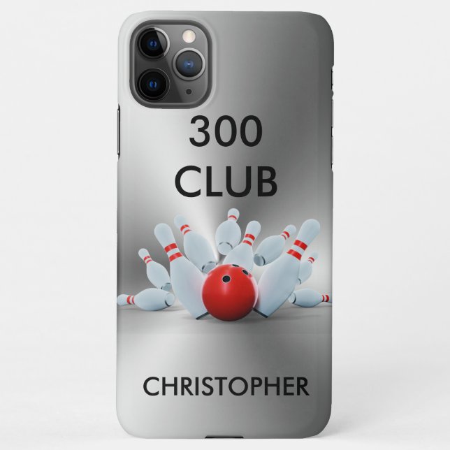 Capa Para iPhone Personalizado do Clube Boliche 300 (Verso)