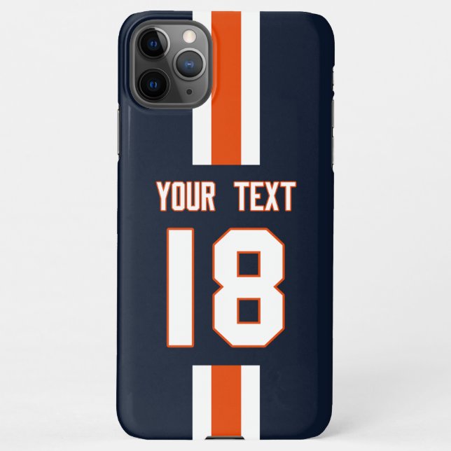 Capa Para iPhone Personalized Sports Jersey  (Verso)
