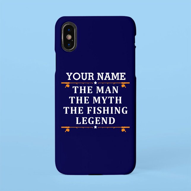 Capa Para iPhone Personalizou O Homem O Mito A Lenda De Pesca (Criador carregado)