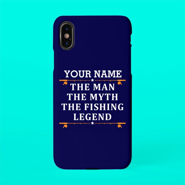 Capa Para iPhone Personalizou O Homem O Mito A Lenda De Pesca (Criador carregado)
