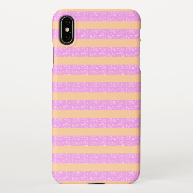 Capa Para iPhone Pink Geometric  (Verso)