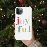 Capa Para iPhone Presente de Natal Colorido Moderno e Alegre<br><div class="desc">Presente de Natal Colorido Moderno e Alegre</div>