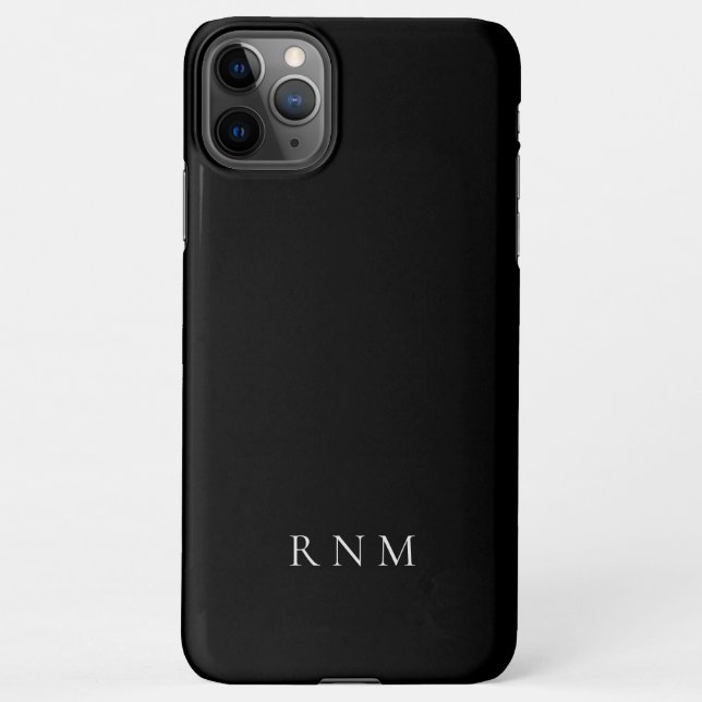 Capa Para iPhone Preto Mais Profundo do Orçamento com Nome ou Conju (Verso)