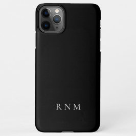 Capa Para iPhone Preto Mais Profundo do Orçamento com Nome ou Conju