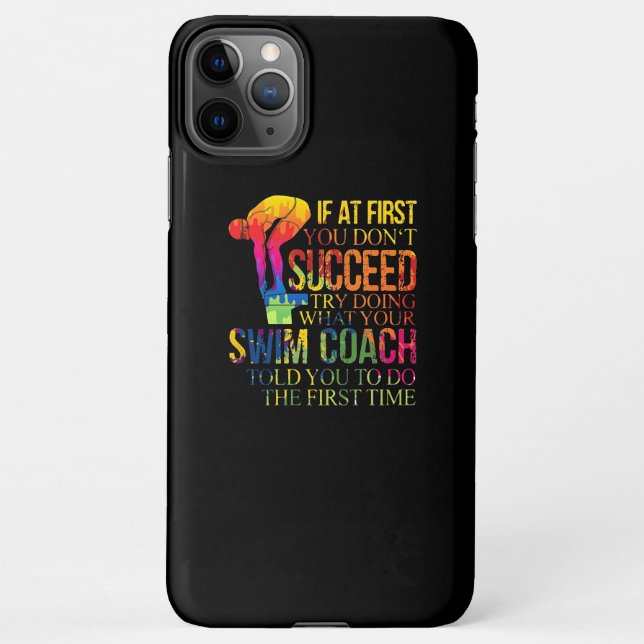 Capa Para iPhone Se no início você não tiver sucesso tente fazer Na (Verso)