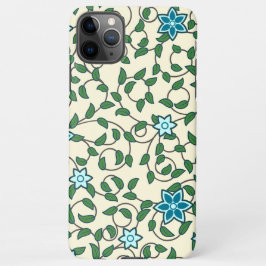 Capa Para iPhone Seamless floral pattern on beige background