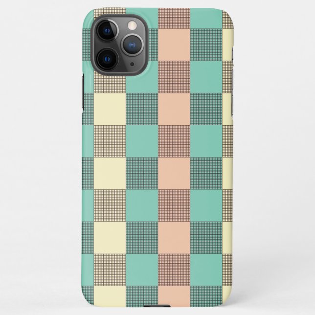 Capa Para iPhone Seamless plaid pattern   (Verso)
