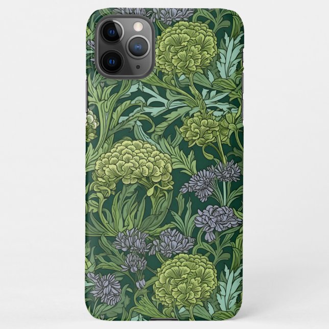 Capa Para iPhone Seamless William Morris style floral pattern (Verso)