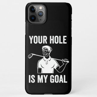 Capa Para iPhone Seu buraco é meu golfe, golfistas