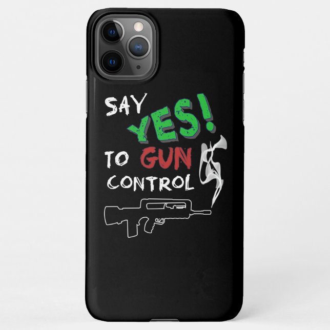 Capa Para iPhone Sim ao controlo de armas (Verso)
