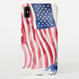Capa Para iPhone Sinalizador EUA de Aquarela