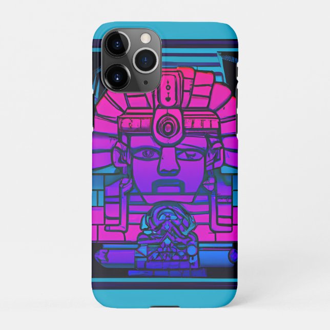 Capa Para iPhone Synthwave Pharaoh (Verso)