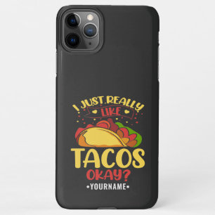 Capa Para iPhone Taco Engraçado Dizendo Que Eu Gosto Muito De Tacos