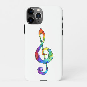 Capa Para iPhone Tecla musical do arco-íris