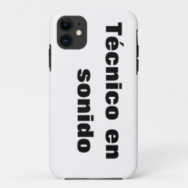 Capa para iphone técnico en sonido