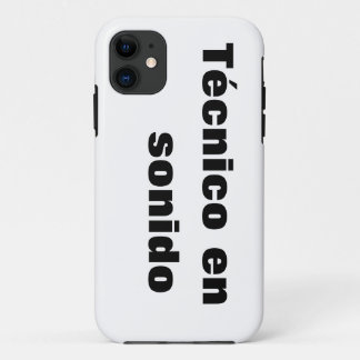 Capa para iphone técnico en sonido