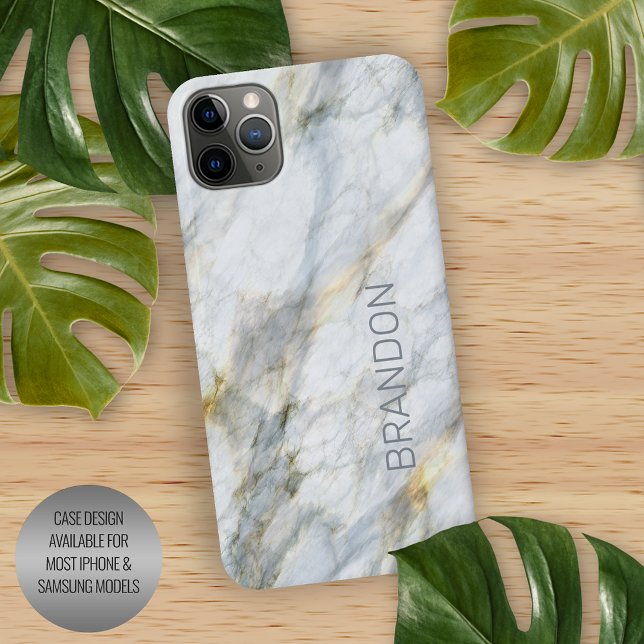 Capa Para iPhone Tendência Personalizada Textura de Pedra Marmortal (Criador carregado)