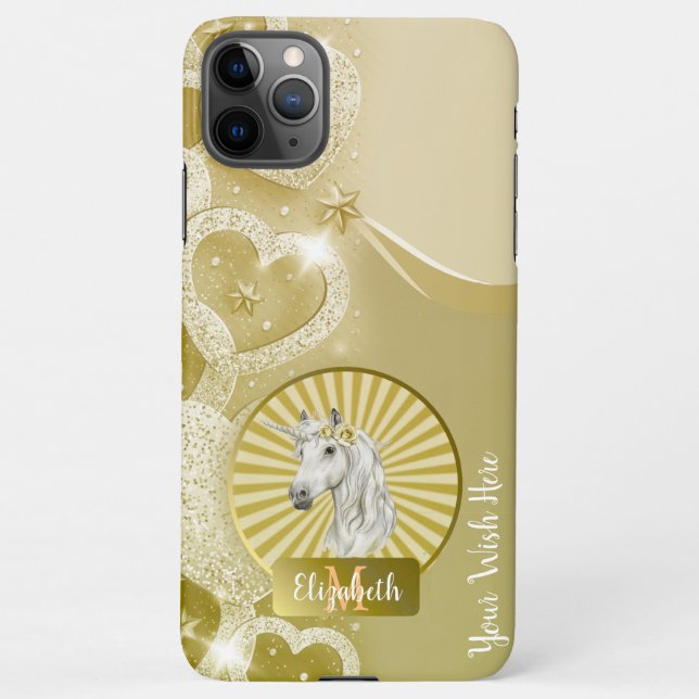 Capa Para iPhone Tornar Um Desejo Rosa Dourado Personalizado (Verso)