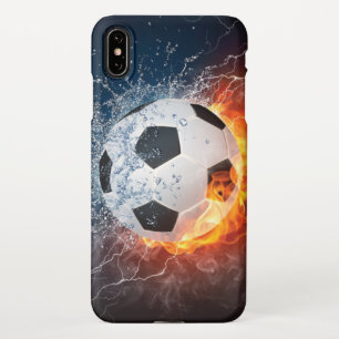 Capa Para iPhone Travesseiro decorativo Flaming de Futebol/Bola de 