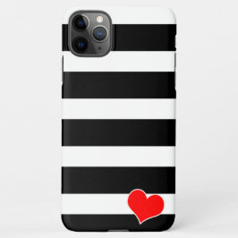 Capa Para iPhone Trendy Black & White Striped
