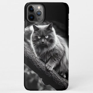 Capa Para iPhone Uma Vista Assombrante De Um Gato Noturno