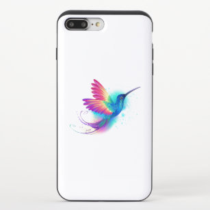 Capa iPhone 8 Plus/7 Plus Arco-Íris Exótico Hummingbird